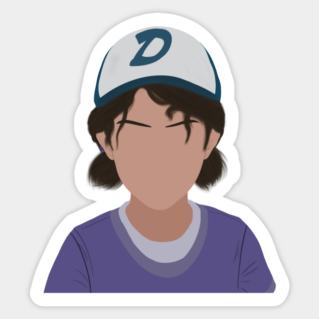 The Walking Dead Game Season 2 Clementine Fan Art Sticker by senaeksi